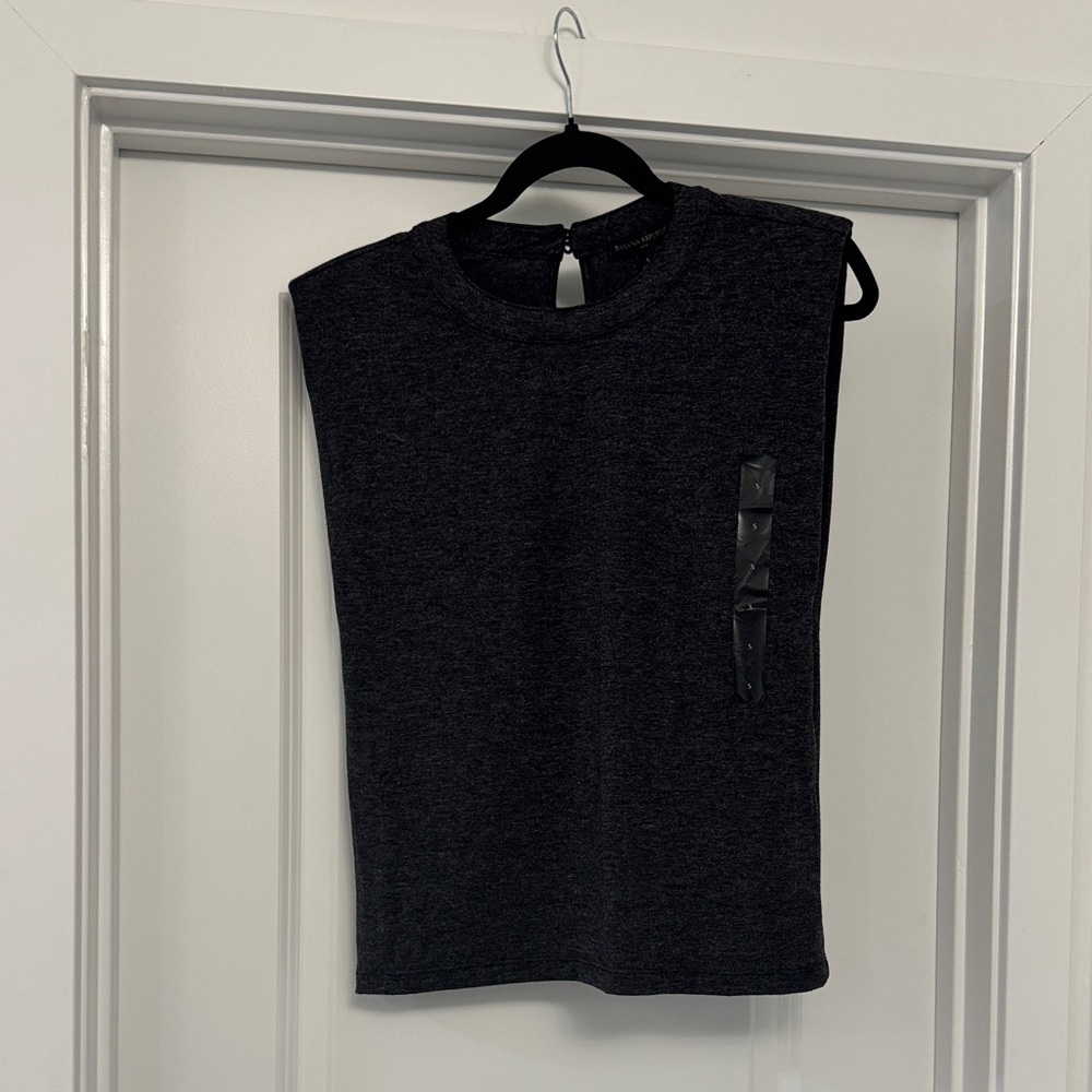 Banana Republic Charcoal Sleeveless Top